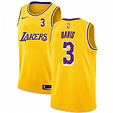 Lakers 3 Anthony Davis Yellow 2020-2021 New City Edition Nike Swingman Jersey Dyin,baseball caps,new era cap wholesale,wholesale hats